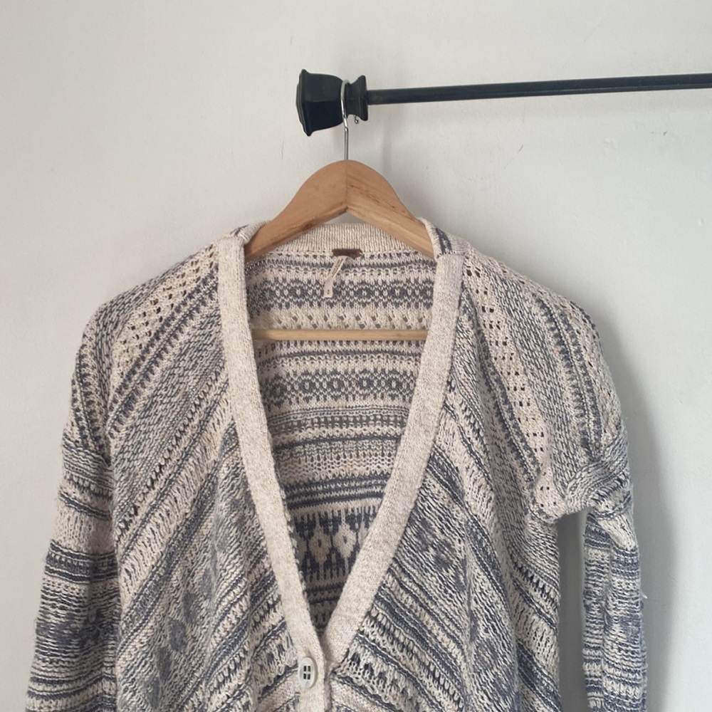 Free People S Knit Buttoned Front Cardigan - Picture 4 of 12